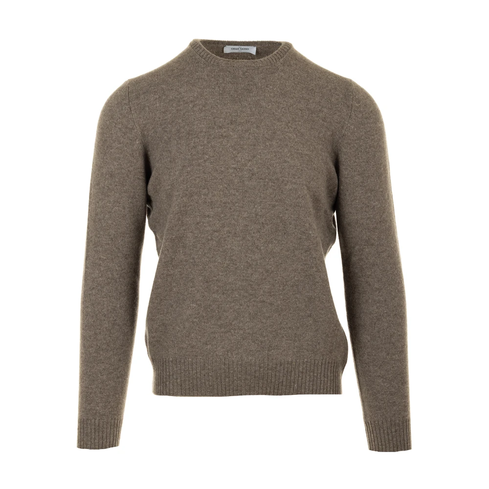 Gran Sasso Bruine Sweater Paricollo ML Brown Heren