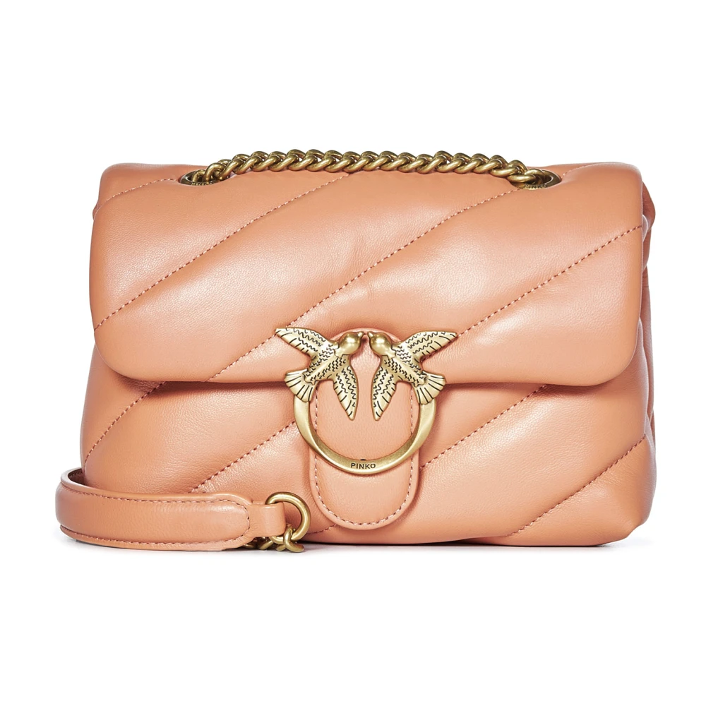 pinko Love Birds Oranje Schoudertas Orange Dames