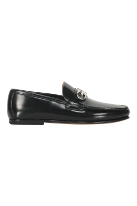 Klassiska läderloafers med Horsebit-detalj