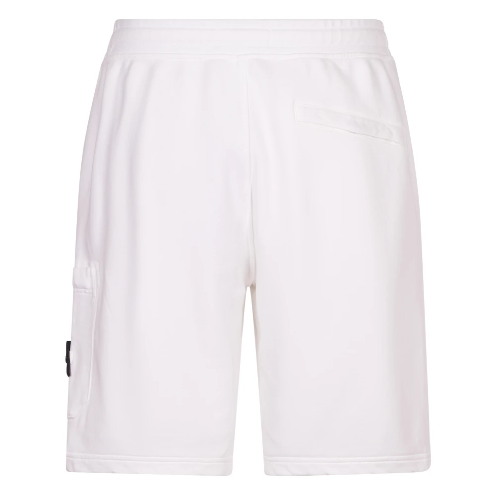 Stone Island Witte Korte Broek White Heren