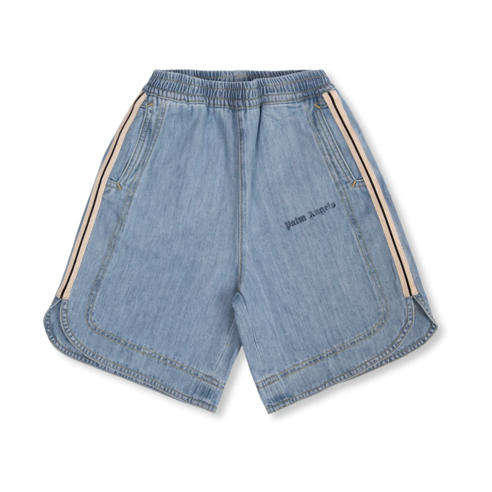 Palm Angels Denim shorts Blue, Unisex