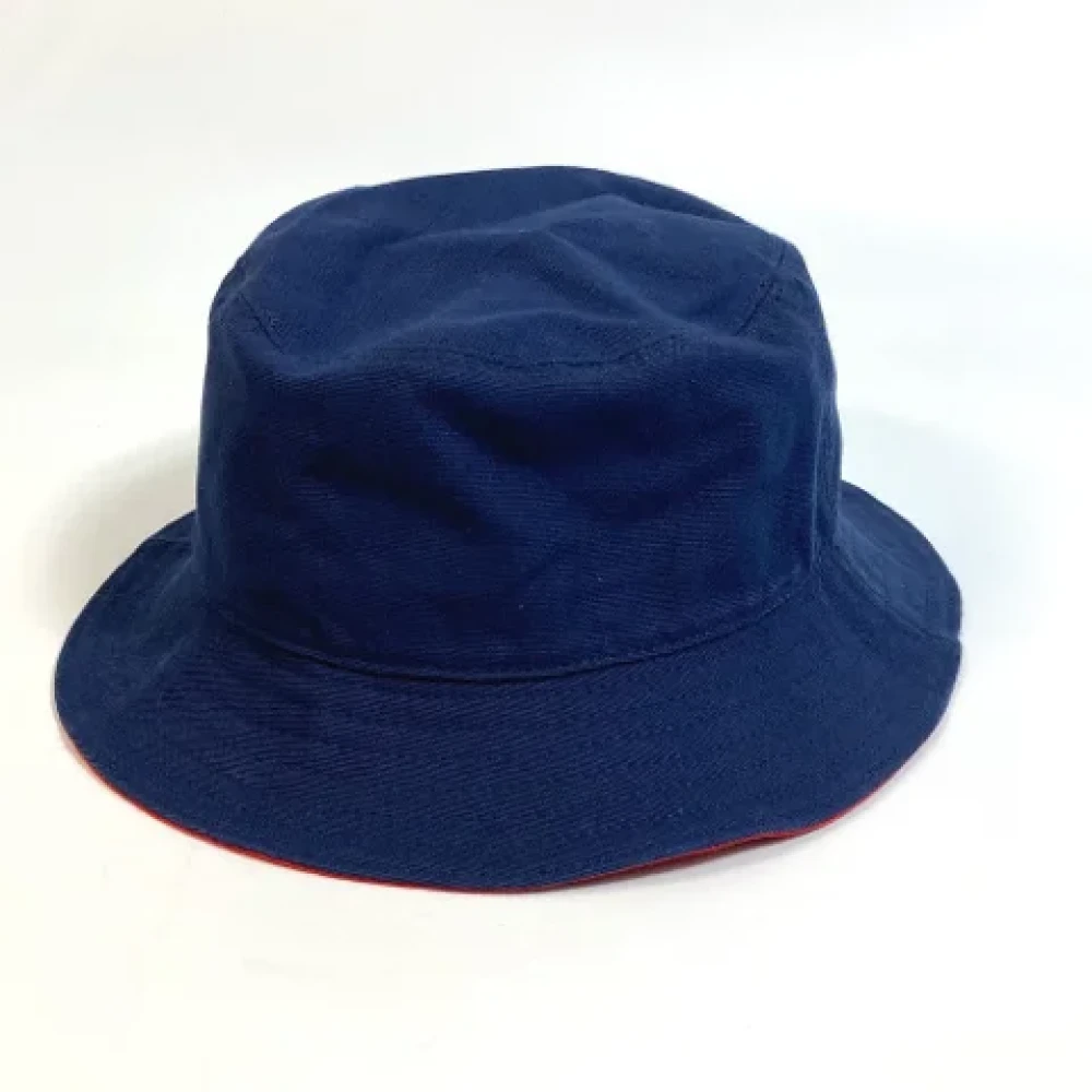 Dior Vintage Pre-owned Cotton hats Blue Dames