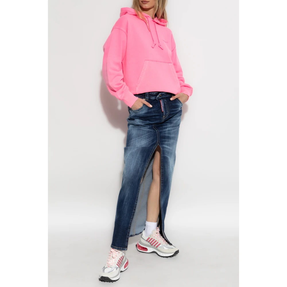 Carhartt WIP Sweatshirt met logo Pink Dames
