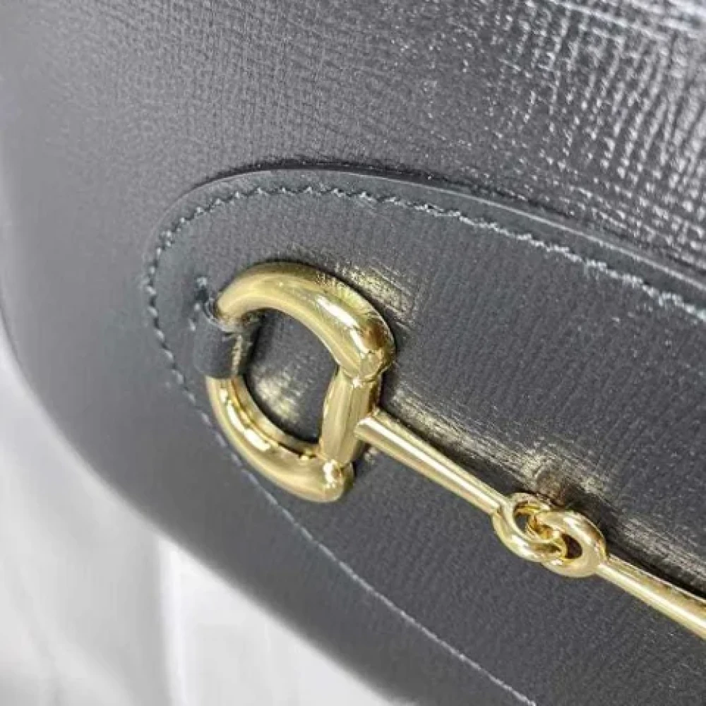 Gucci Vintage Pre-owned Leather shoulder-bags Black Dames