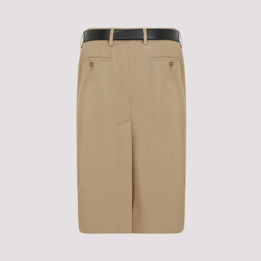 Prada Elegante Nude & Neutrals Rok Beige Dames