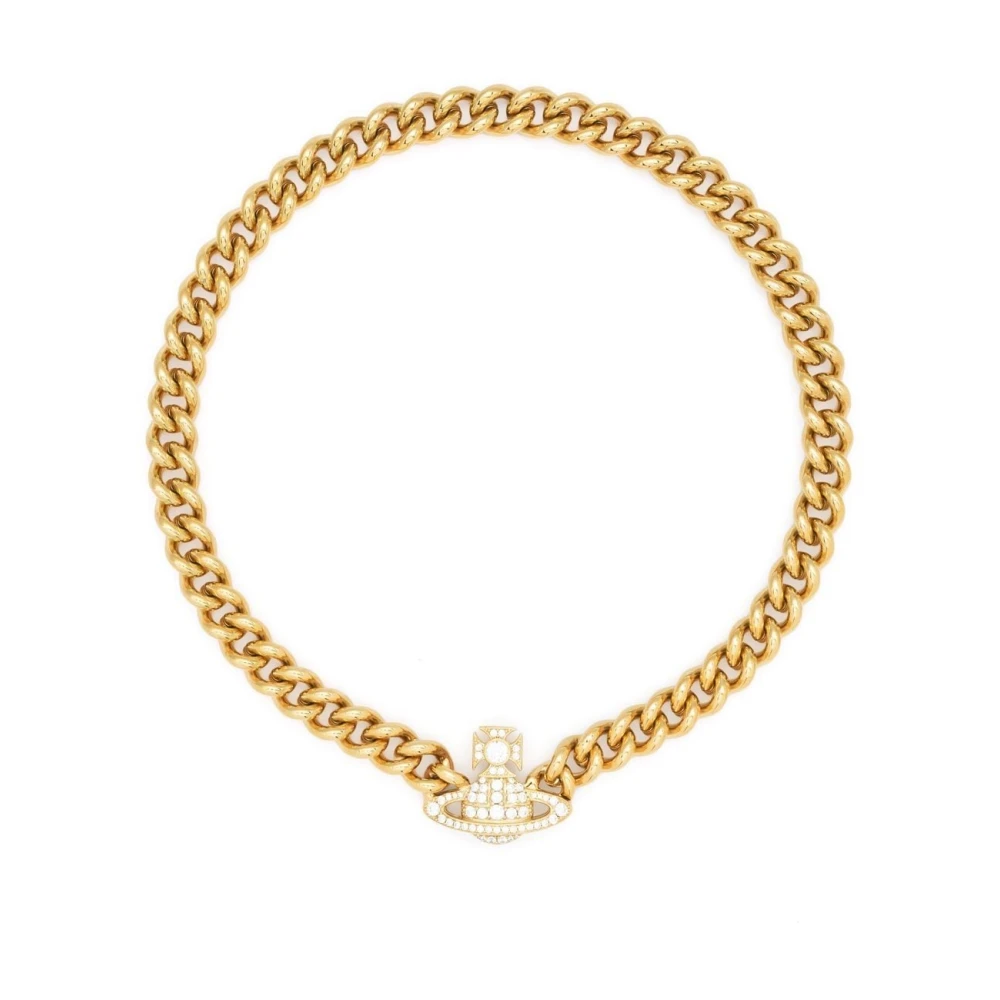 Vivienne Westwood Guld Graziella Chocker Halsband Yellow, Dam