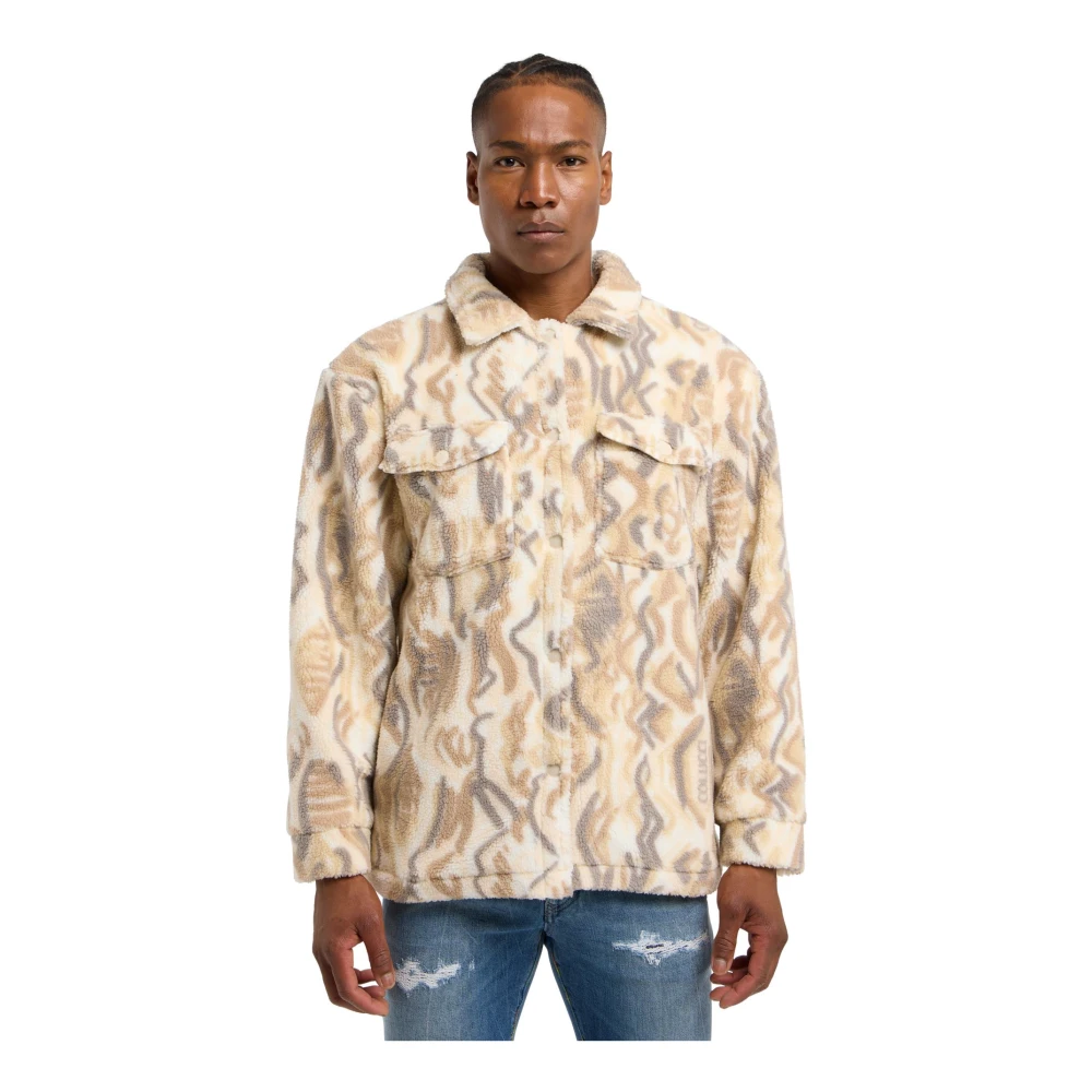 carlo colucci Gezellige Teddy Jas Beige Heren