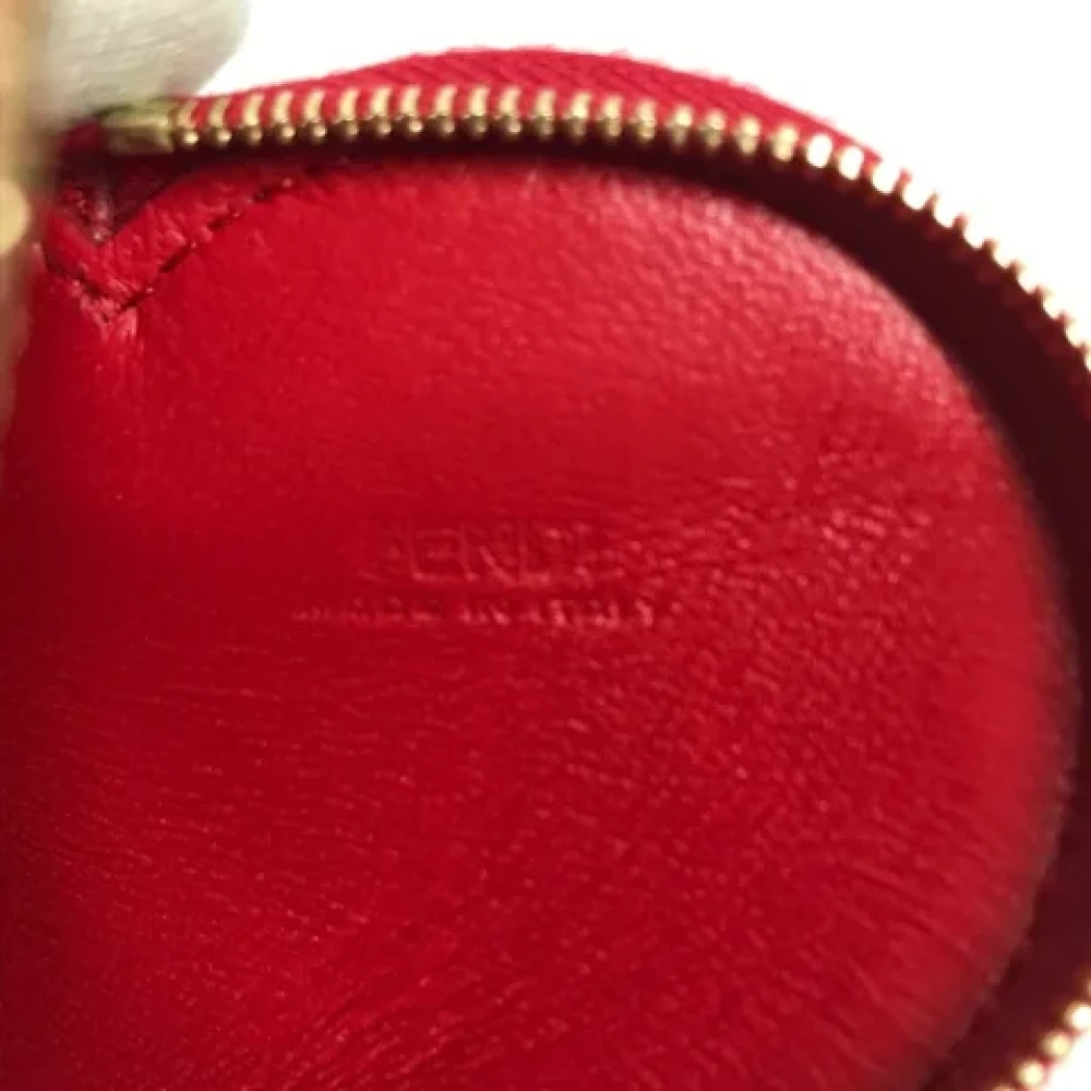 Fendi Vintage Pre-owned Leather wallets Red Dames