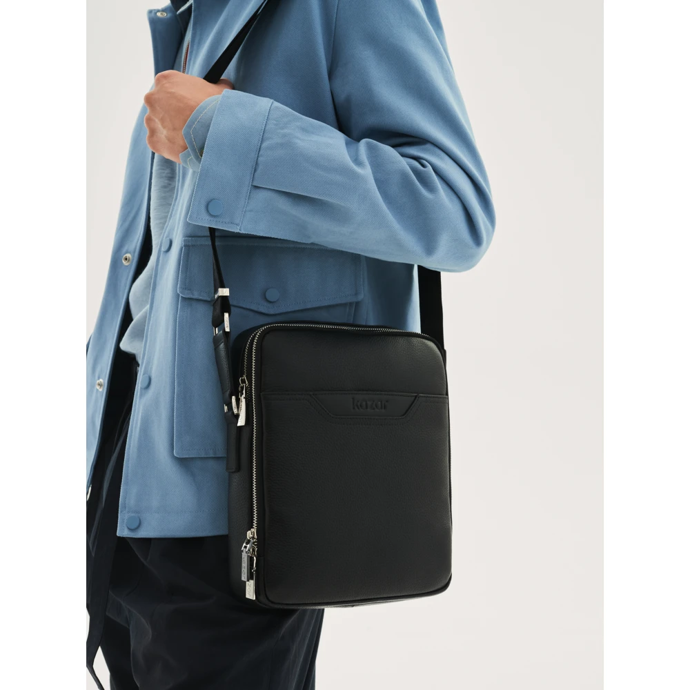 Kazar Zwarte tas voor mannen Black Heren
