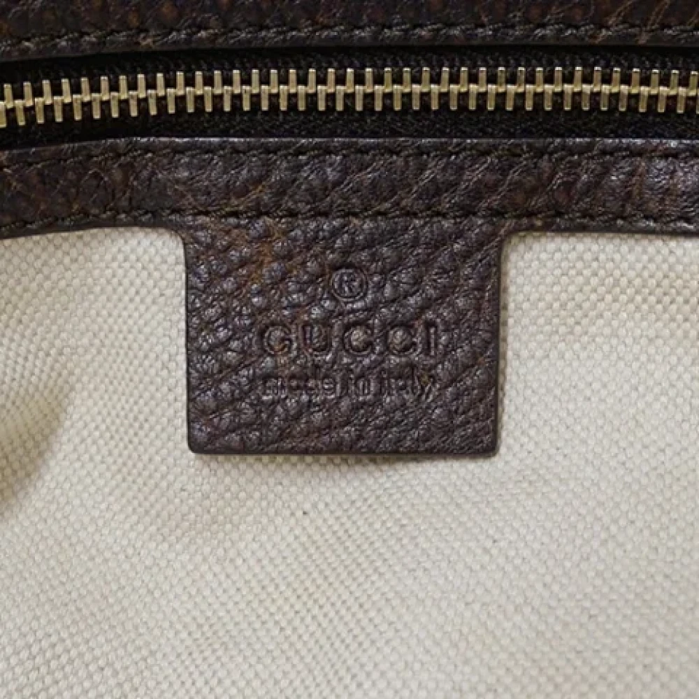 Gucci Vintage Pre-owned Canvas gucci-bags Beige Dames