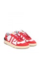 baskets-en-cuir-rouge-et-blanc