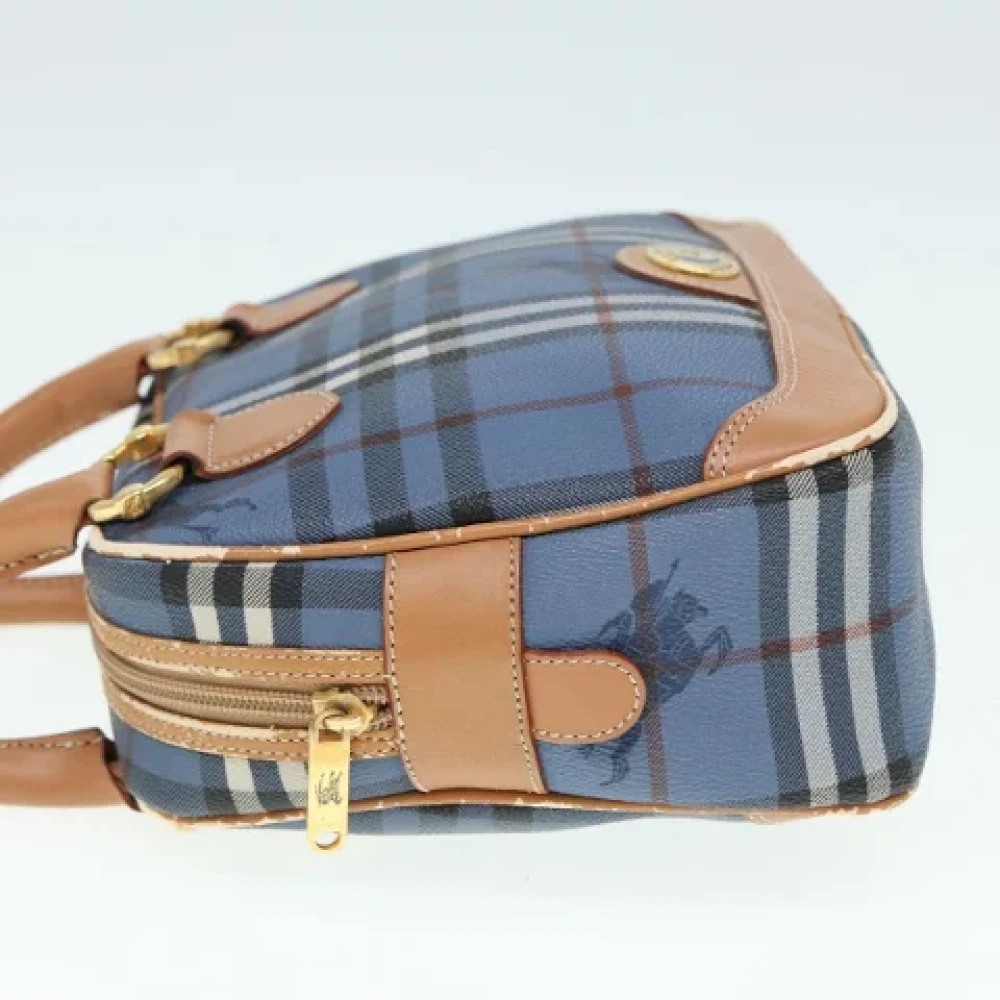 Burberry Vintage Pre-owned Leather handbags Blue Dames