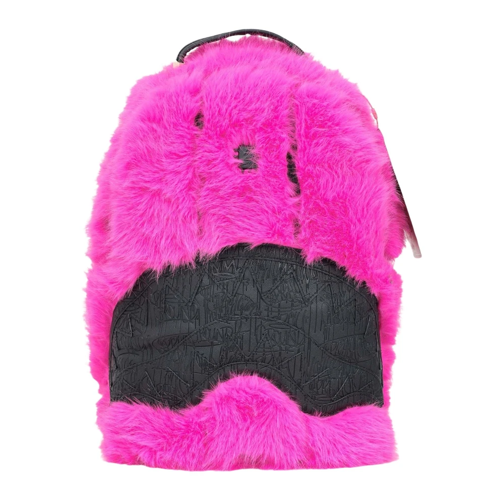 Sprayground Faux Fur Fuchsia Rugzak Limited Edition Pink Dames