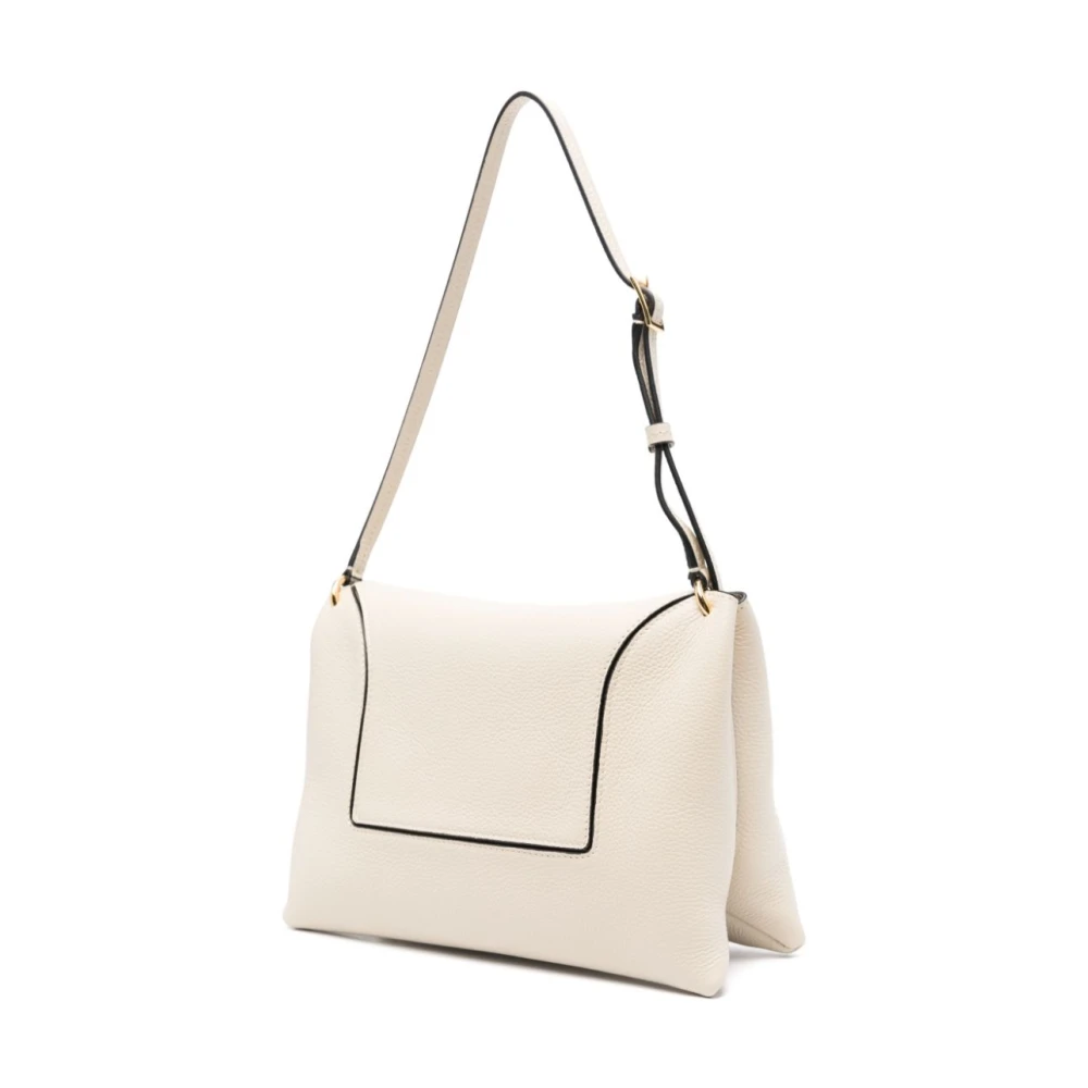 Wandler Beige Schoudertas met Magneetsluiting Beige Dames