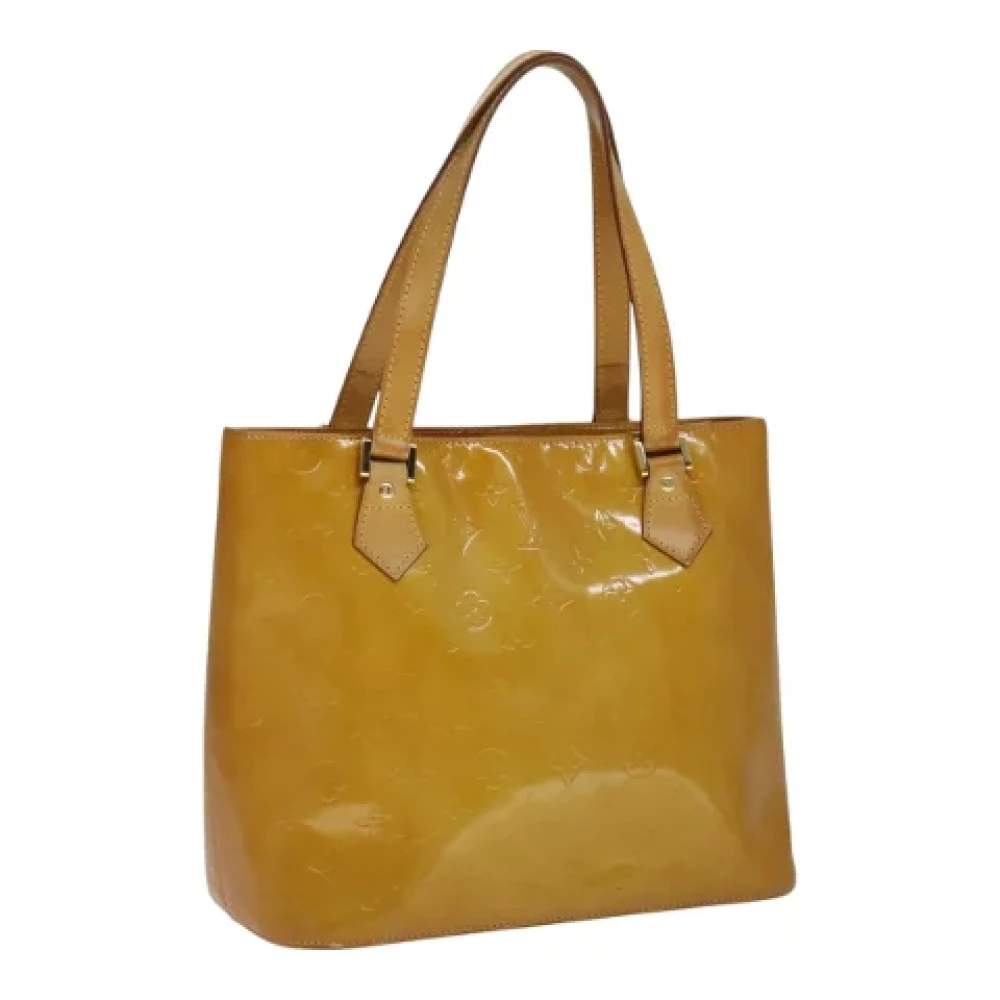 Louis Vuitton Vintage Pre-owned Leather handbags Beige Dames
