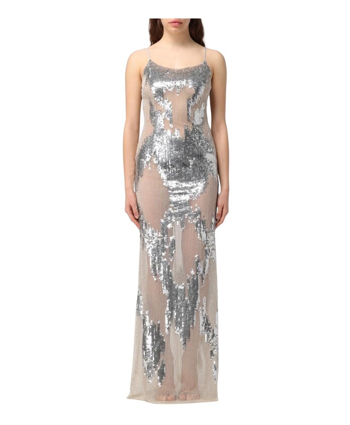robe-longue-a-paillettes-grise