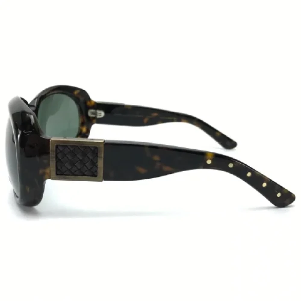 Bottega Veneta Vintage Pre-owned Fabric sunglasses Brown Dames