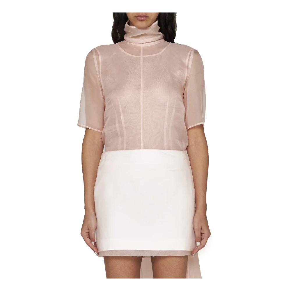 SPORTMAX Roze Top voor Actieve Levensstijl Pink Dames