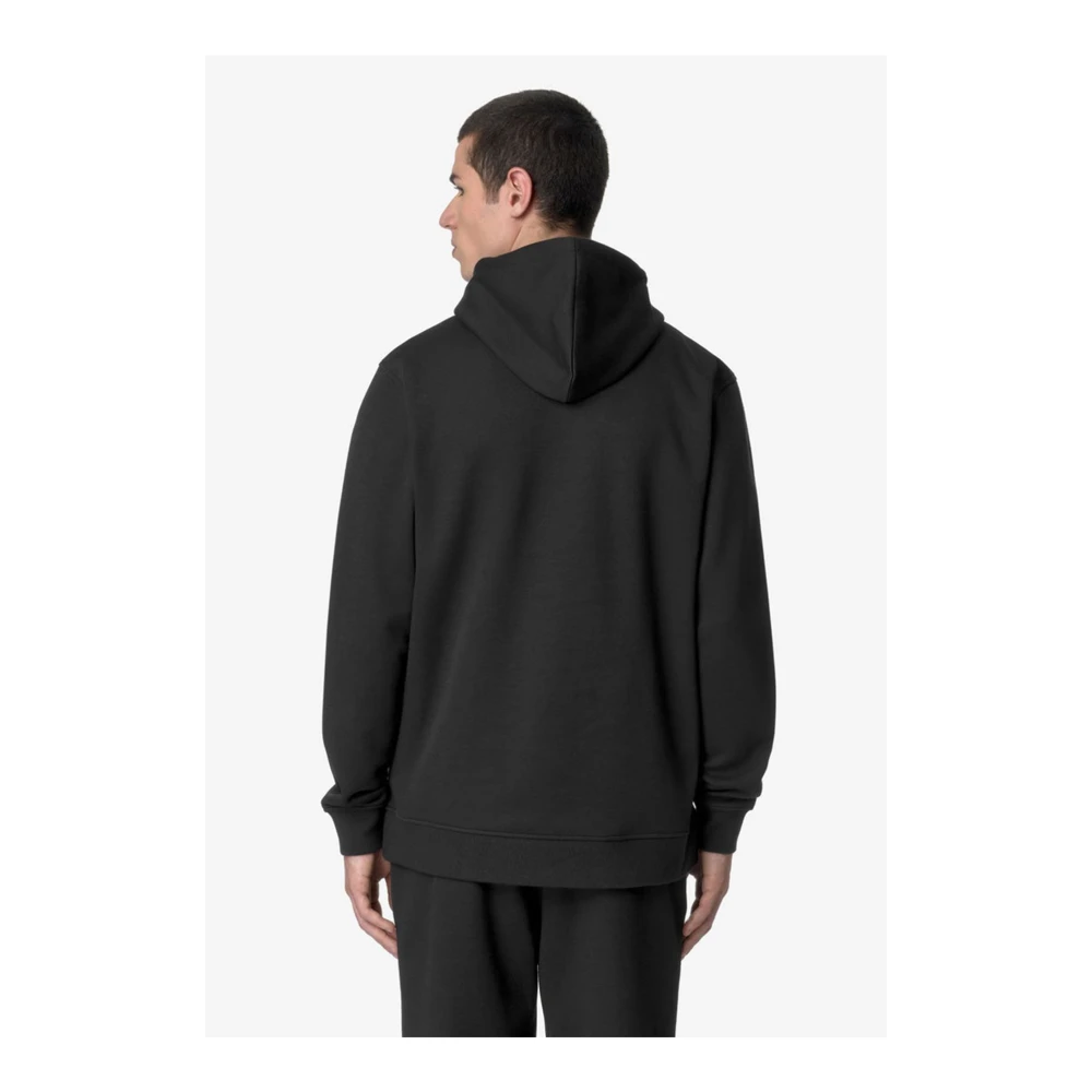 K-way Stijlvolle Hoodie voor Mannen Black Heren
