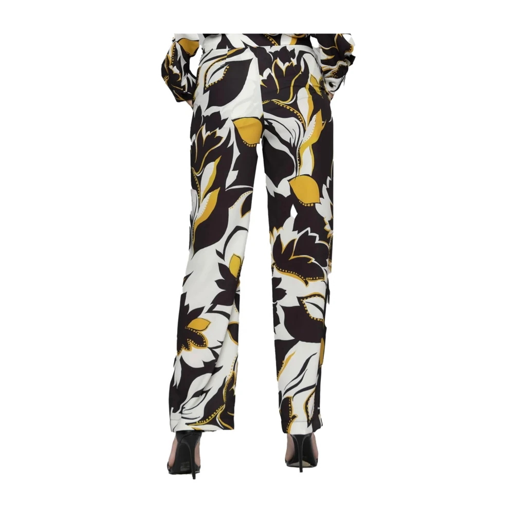 Kocca Etnische Wijde Pijp Polyester Broek Multicolor Dames