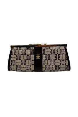 Pre-owned Brun Monogram Läder Clutch