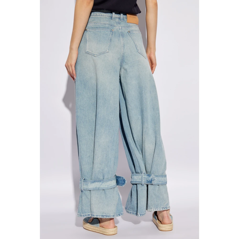 JW Anderson Wijde broek Blue Dames
