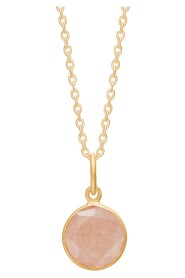 Kattehalskæde Peach Moonstone