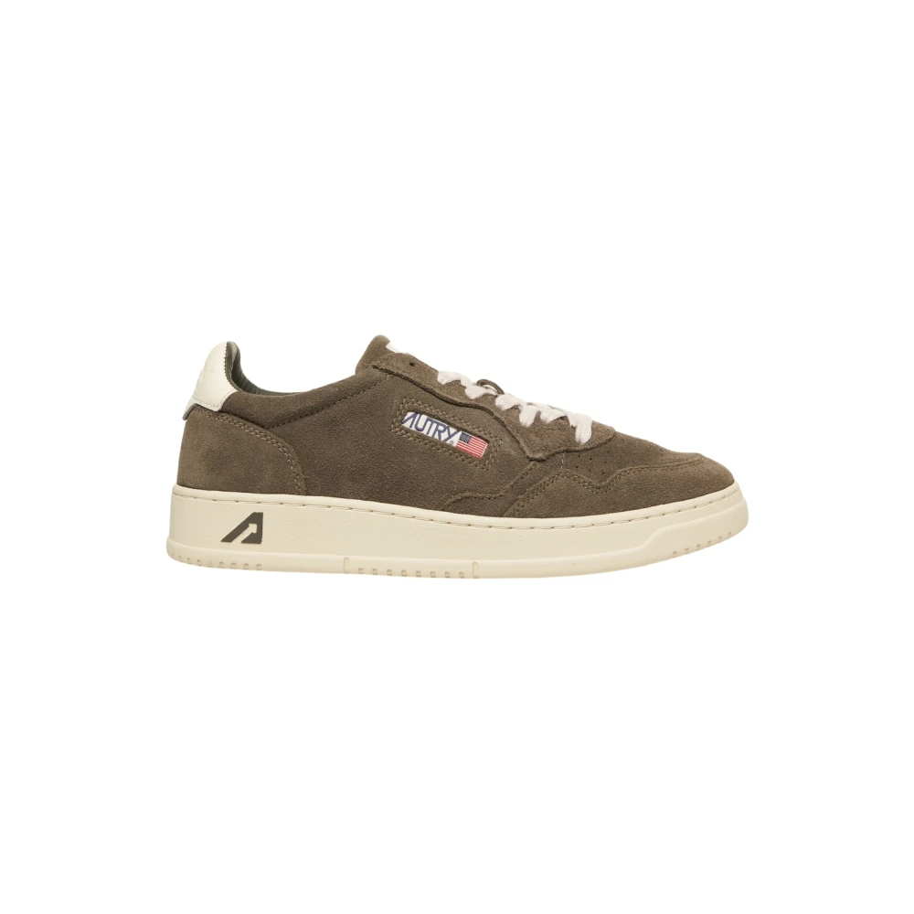 Autry Vintage Suede Lace-Up Sneakers Heren Schoenen Bruin