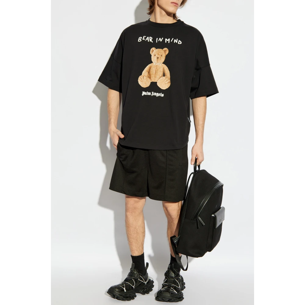 Palm Angels Logo shorts Black Heren