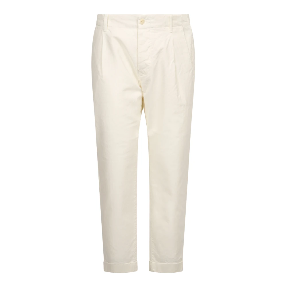 Original Vintage Cropped Trousers White Heren