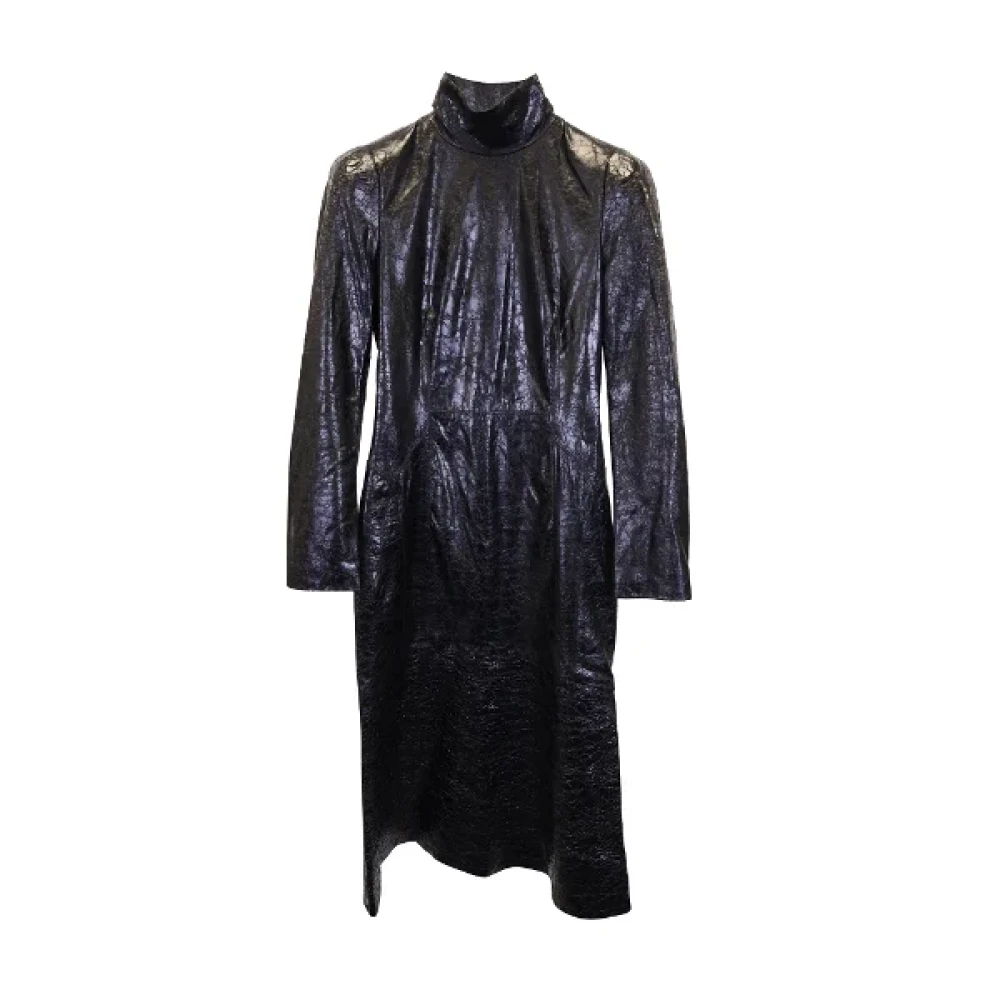 Gucci Vintage Pre-owned Leather dresses Black Dames