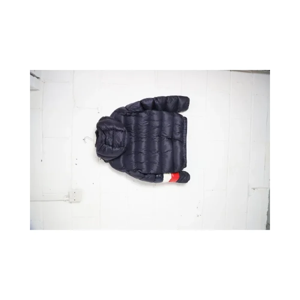 Moncler Pre-owned Nylon outerwear Blue Heren