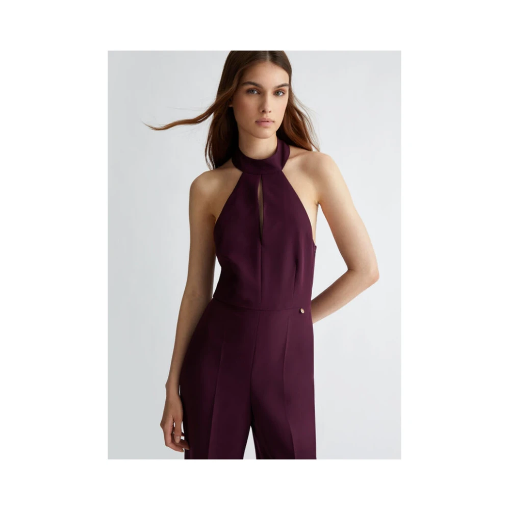 Liu Jo Stretch Jumpsuit met Sjaal Red Dames