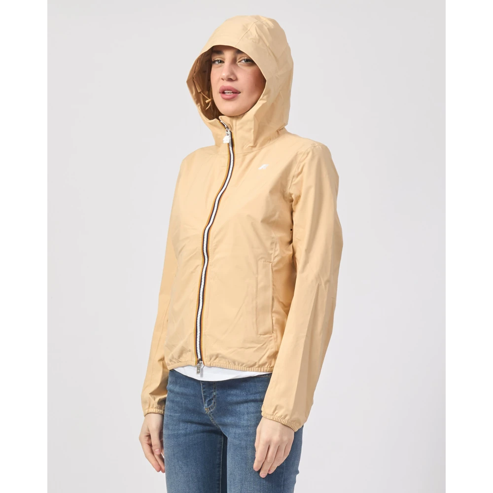K-way Beige Korte Jas Lily voor Vrouwen Beige Dames