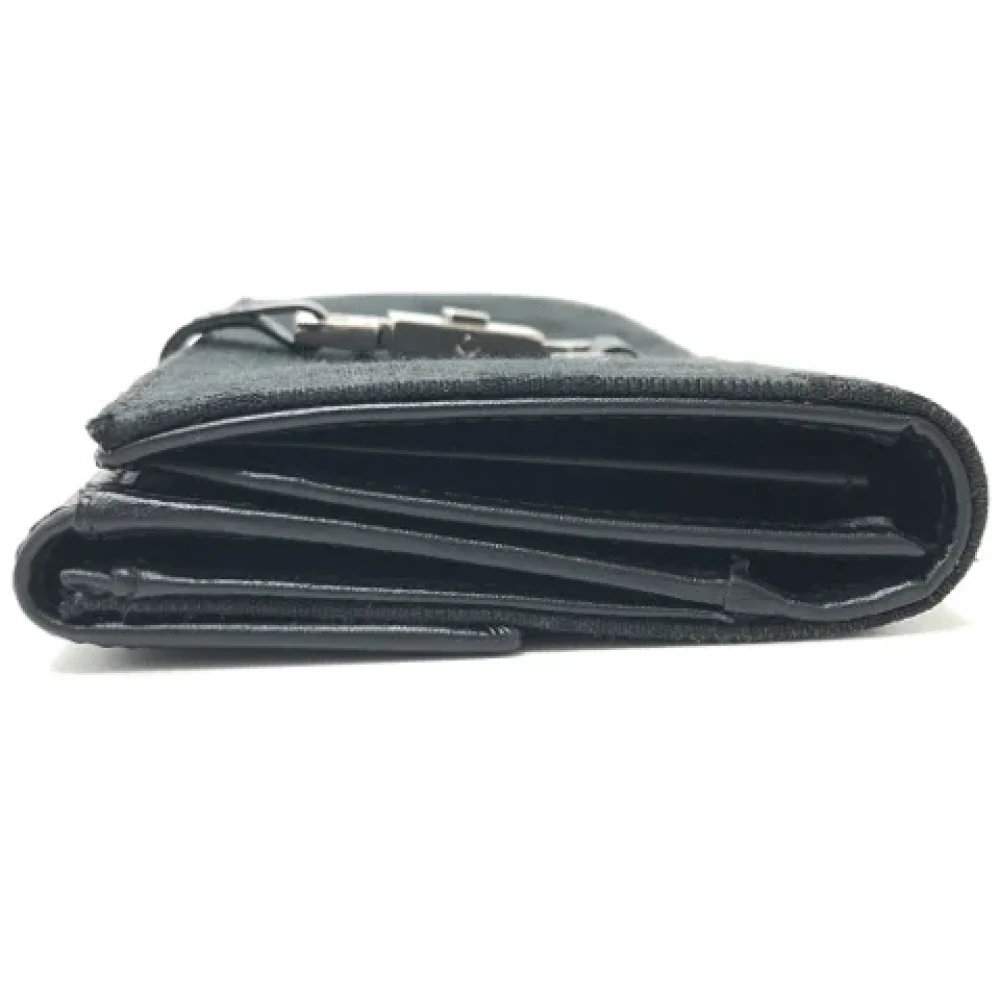 Gucci Vintage Pre-owned Fabric wallets Black Dames