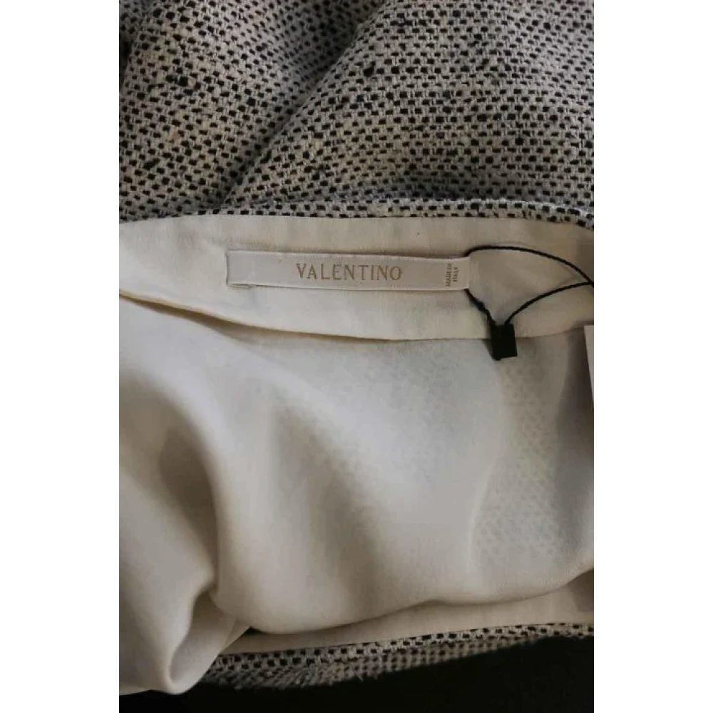 Valentino Vintage Pre-owned Silk bottoms Beige Dames
