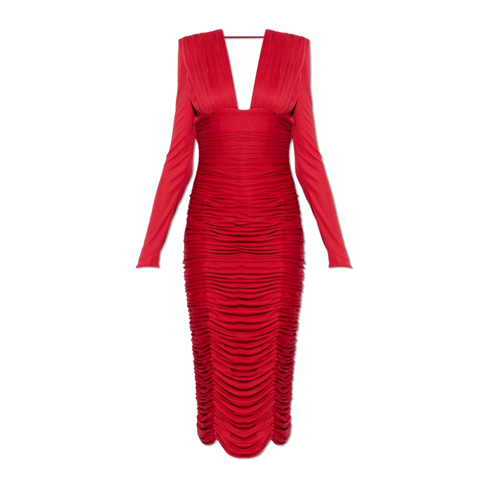Versace Damen Rot Kleider, Xsgröße: