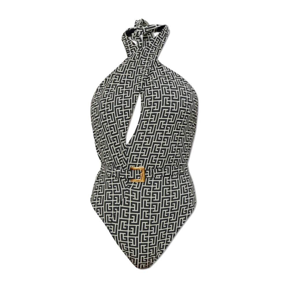 Balmain Women's Black One-Piece Swimsuit - Swimsuits - L - Swimwear