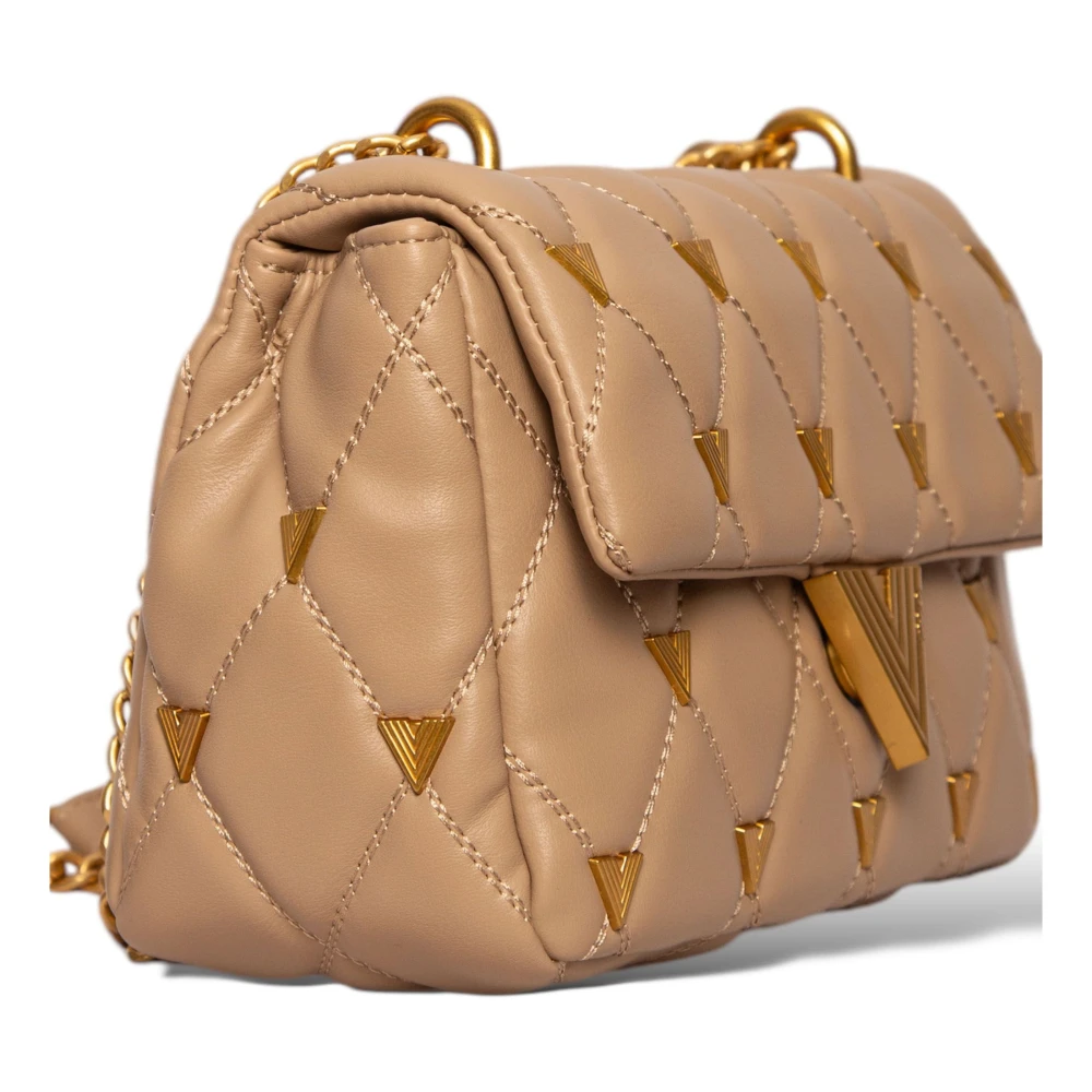 ViCOLO Gewatteerde Eco-Leren Tas in Roze Beige Dames