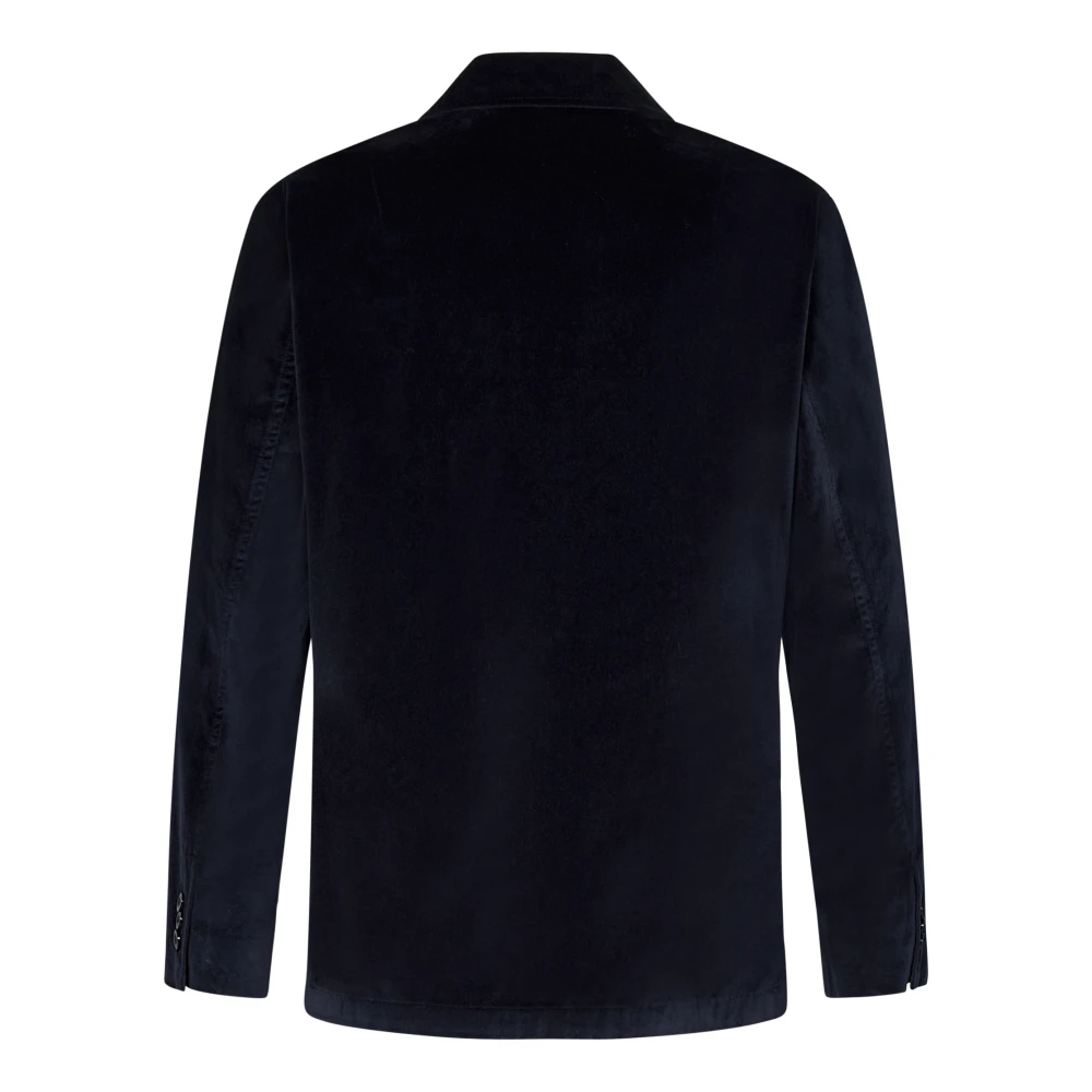 Boglioli Blauwe Fluweel Blazer Kleding Aw24 Blue Heren