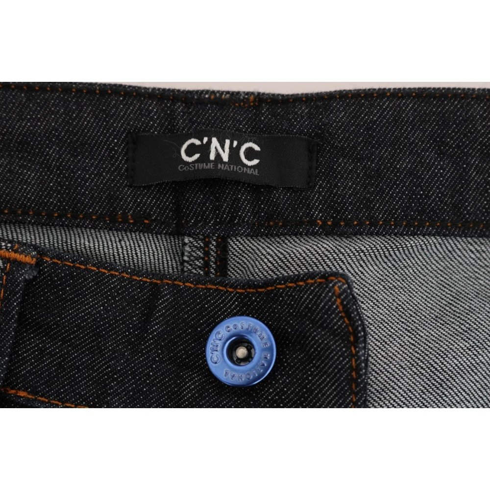 Costume National Donkerblauwe Super Slim Jeans Blue Dames