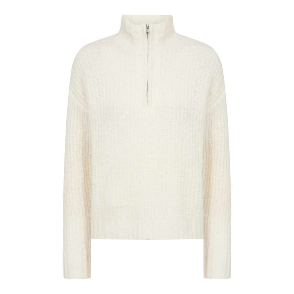 Off-White Glidelås Genser Mohair Blanding