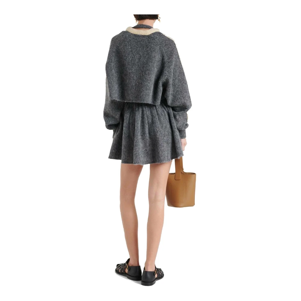 Loewe Gele Wollen Vest Sweater Aw24 Yellow Dames
