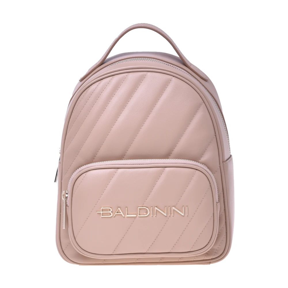 Backpack in nude quilted leather