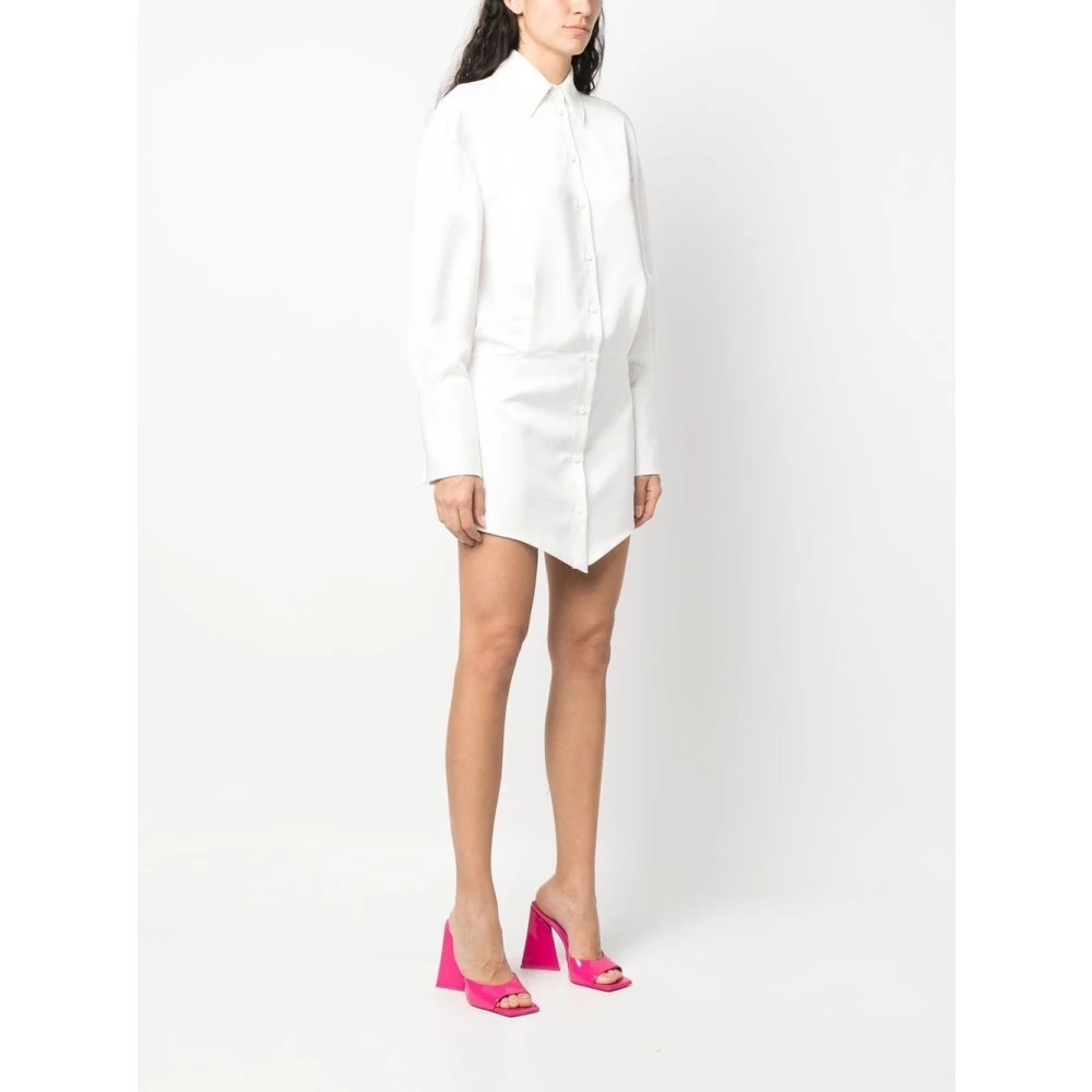 The Attico Silvye Mini Jurk Opvallende Stijl White Dames