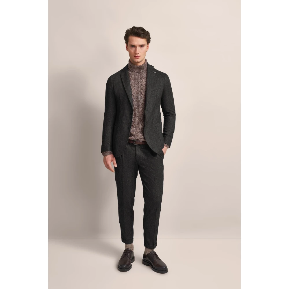 Bugatti Sportieve Herenjas Donkergrijs Bruin Gray Heren