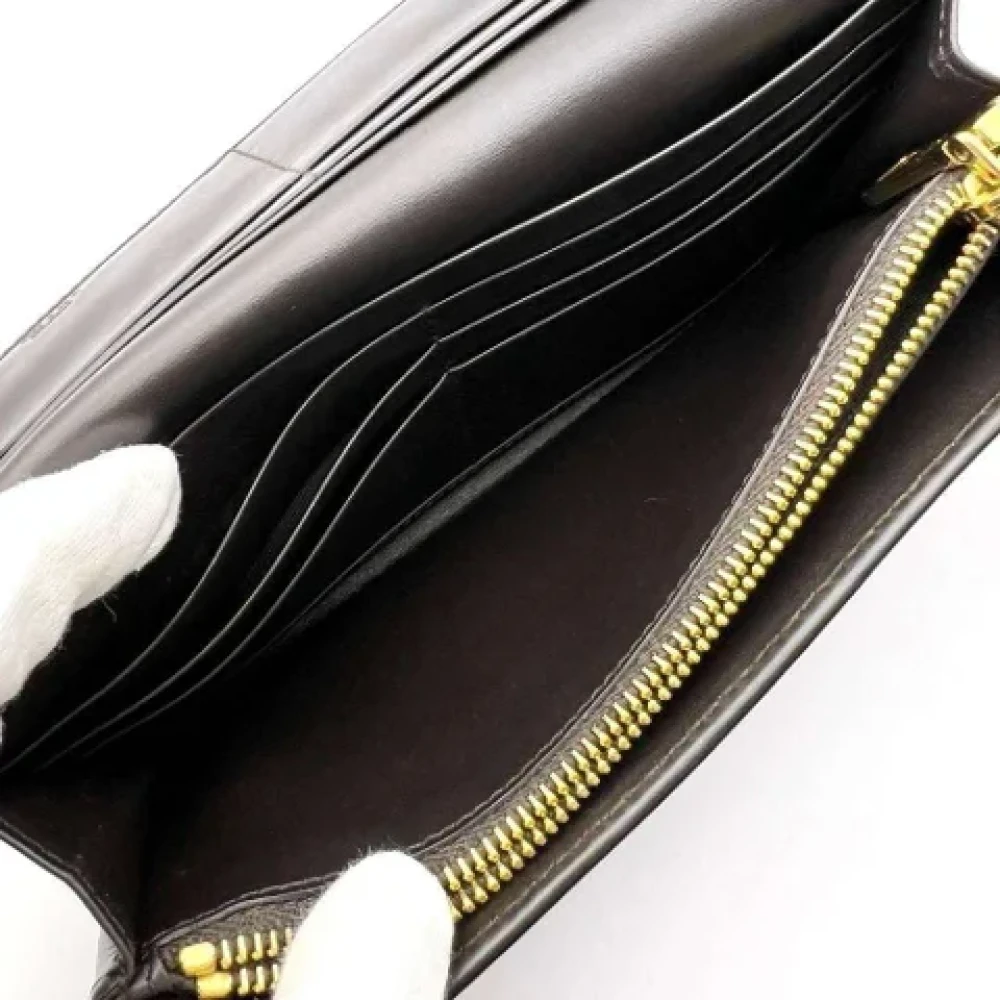 Prada Vintage Pre-owned Leather wallets Brown Dames