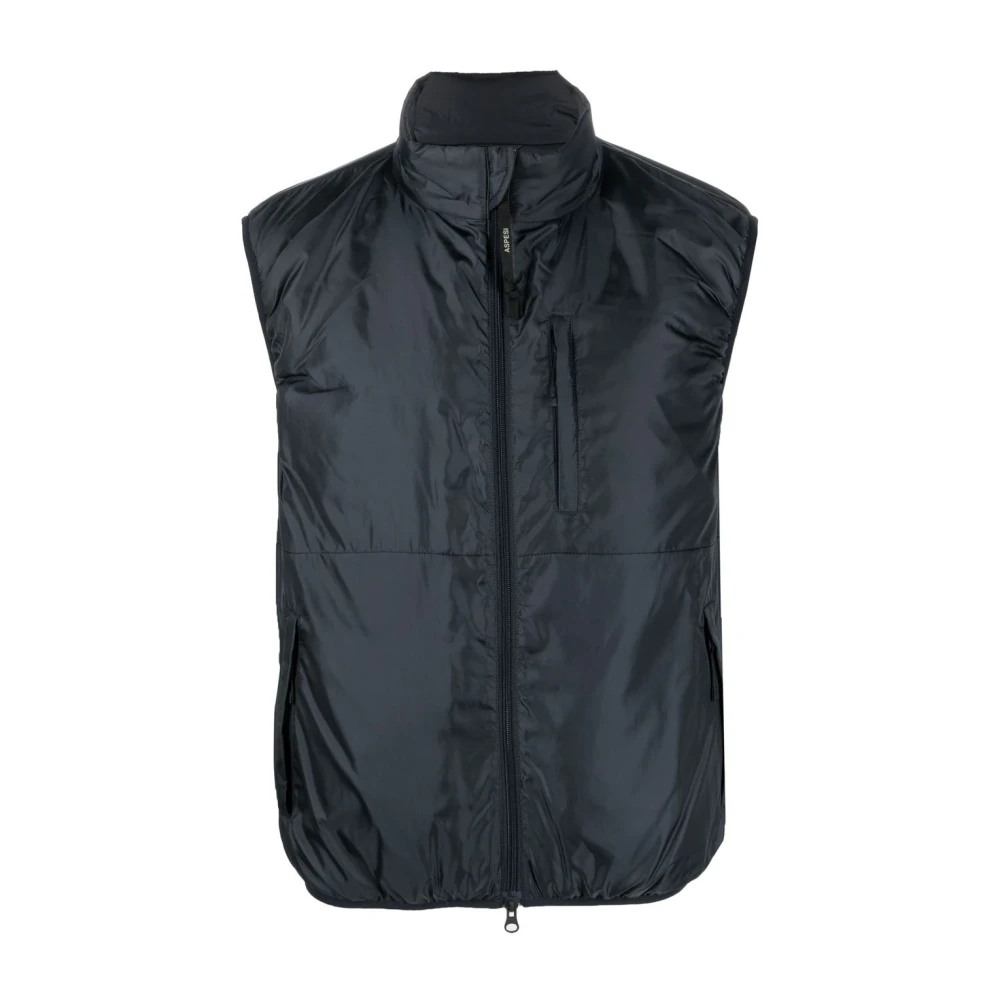 Aspesi Stijlvolle Zip-Up Gilet Vest Blue Heren