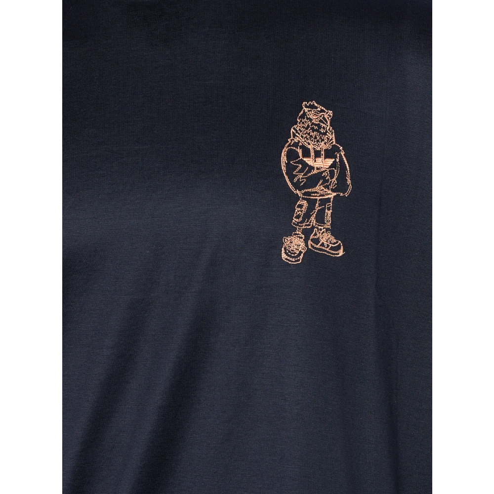 Emporio Armani T-Shirts Blue Heren