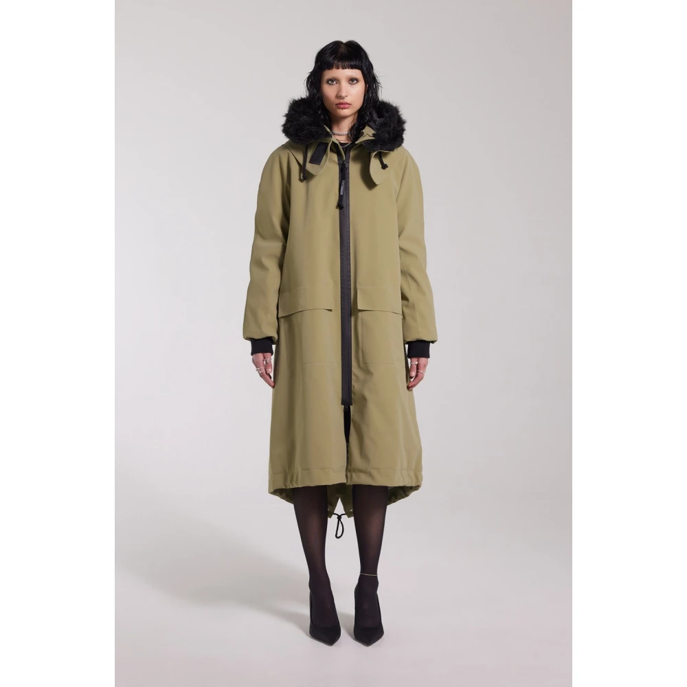 Stutterheim Waterdichte Fishtail Parka voor Vrouwen Green Dames